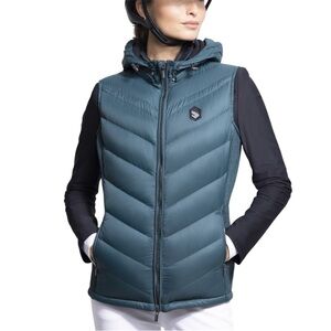 New Samshield Chamonix Down Vest Water Repellent Equestrian Lightweight